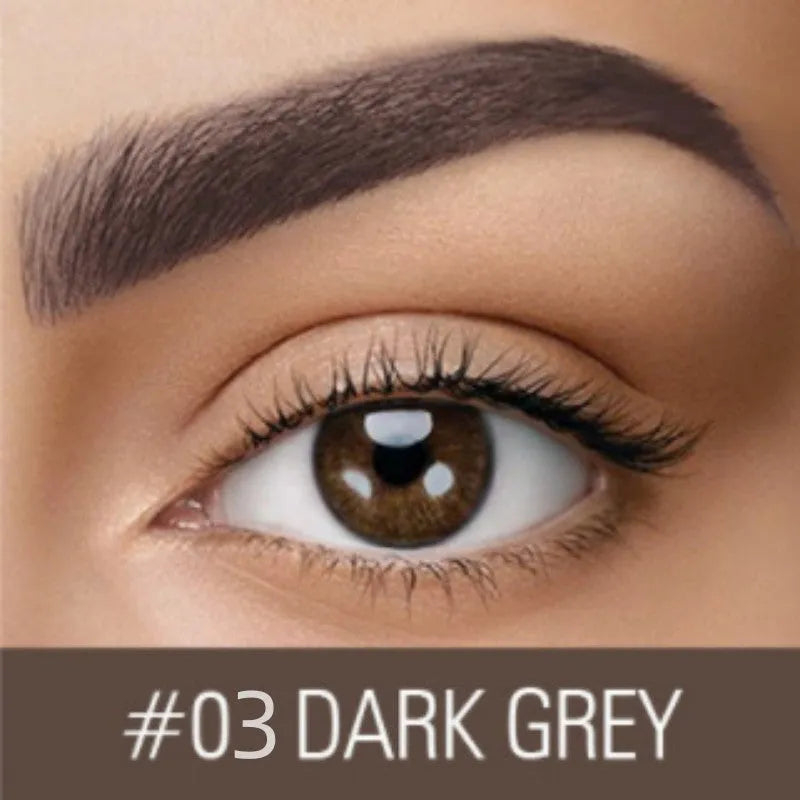 Waterproof brow cream eyebrow pencil in dark grey and golden yellow shades