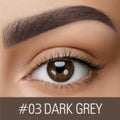 Waterproof brow cream eyebrow pencil in dark grey and golden yellow shades