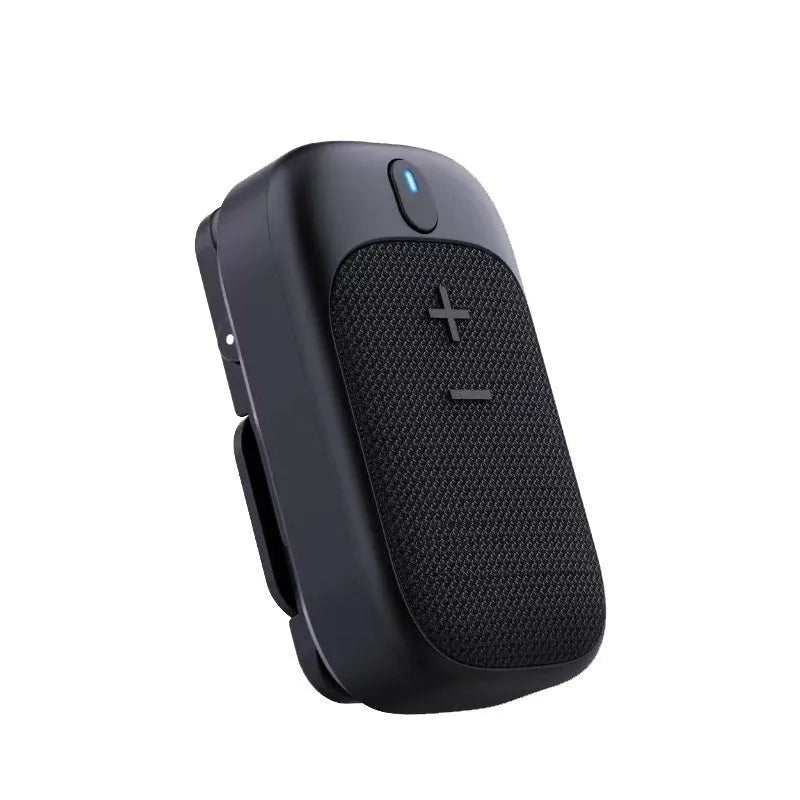 Lewoke wireless Bluetooth mini hiking speaker in black with compact design and subwoofer