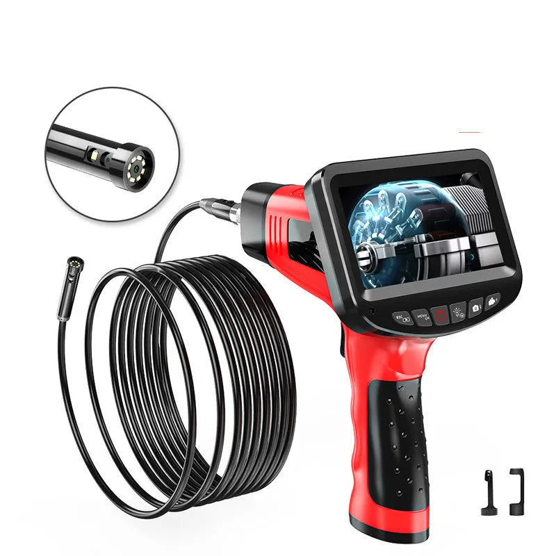 8.5mm dual-lens endoscope inspection camera with cable and memory card