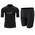 Men's quick-drying half sleeve swimsuit set for snorkelling and surfing in nylon fabric