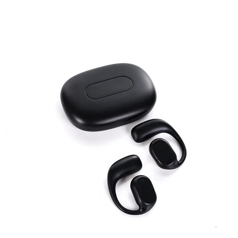 Two ear wireless Bluetooth translation earphones with noise reduction, black and white colour options
