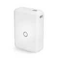 D110 white thermal label printer with Bluetooth, compact size, 1200mAh battery