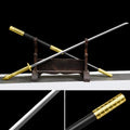 Ancient-style Han-Sword unsharpened manganese steel blade 95cm overall length with zinc alloy fittings