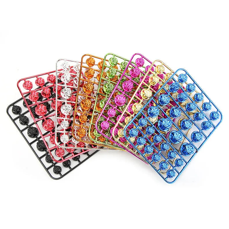 30-piece set of coloured ABS plastic motorcycle screw caps for engine bolt protection
