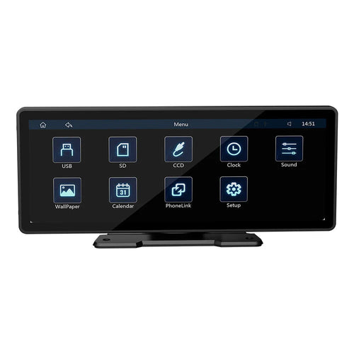 10.26-inch LED wireless Carplay car MP5 player with reversing video assistance and dual-channel input