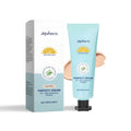 Bottle of moisturising sunscreen liquid foundation in Dark Skin, Ivory white, and Natural colour shades.
