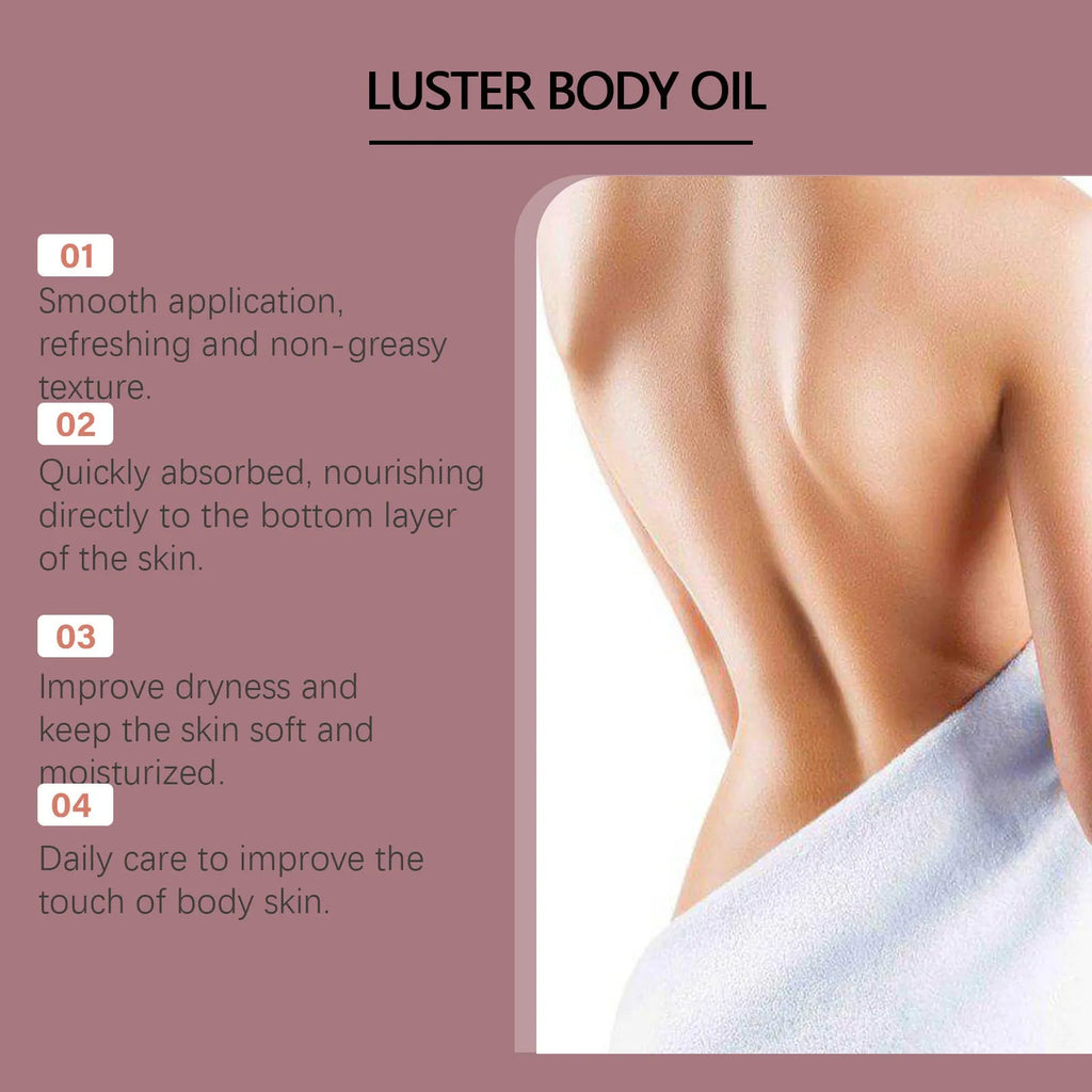 100ml bottle of Gloss Care Body Massage Oil with sweet almond and jojoba oils