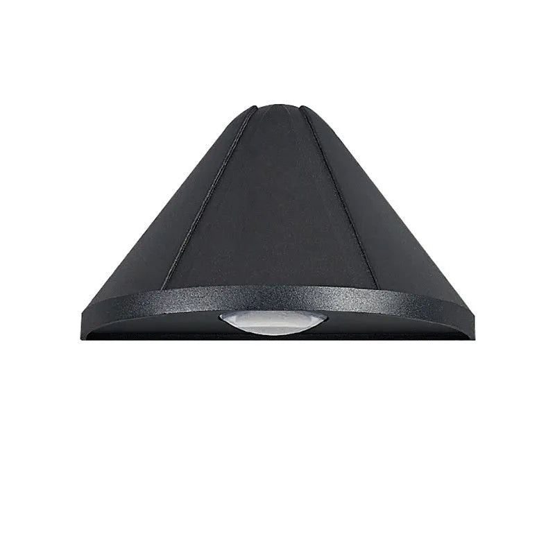 Black bird's nest style aluminium alloy LED lamp with warm white glow.
