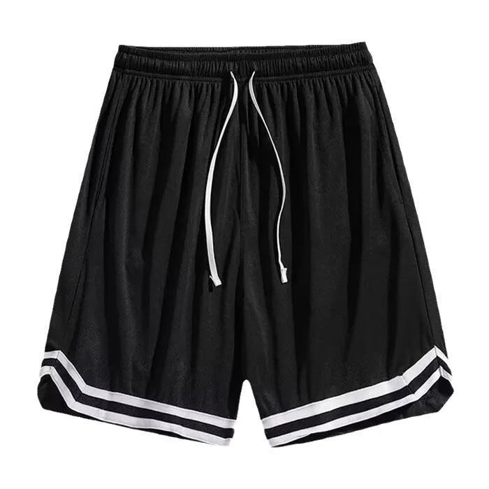 Men's loose cropped trousers in gradient pink, gradient grey, black and white colour options