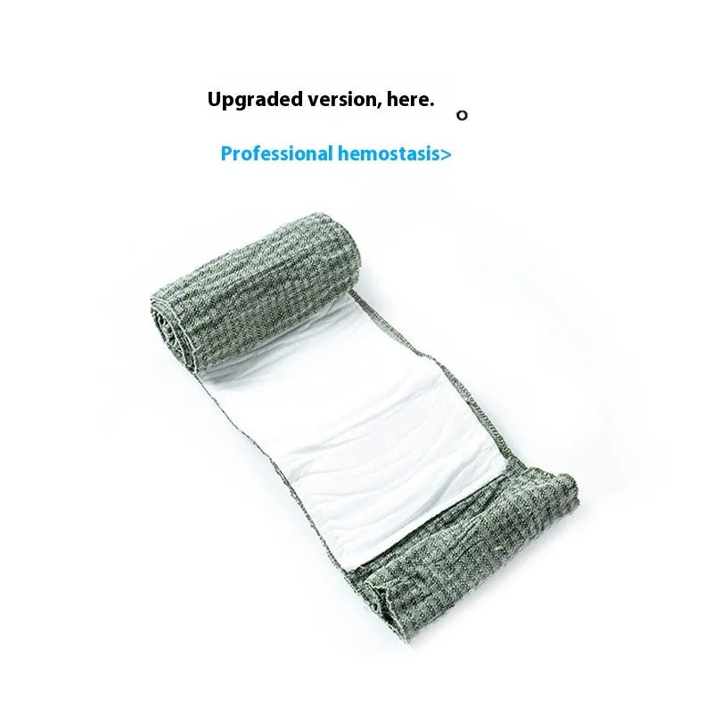 Training haemostatic bandage with tactical gauze tape in 4 inch and 6 inch sizes for emergency response simulation