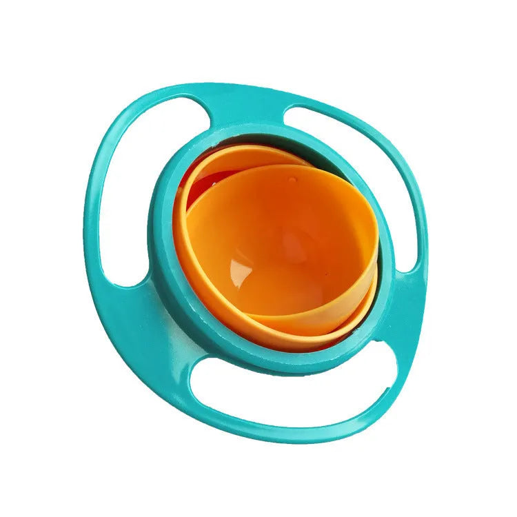 Children's rotating balance bowl in plastic, available in red green blue mint pink for toddlers over 24 months