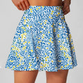 Women's high waist half-length sports skirt for golf tennis badminton in blue