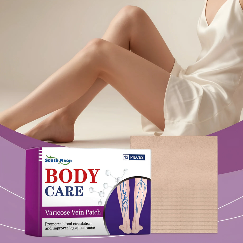 Leg care patch kit containing 12 pieces with plant ingredients for universal skin type application