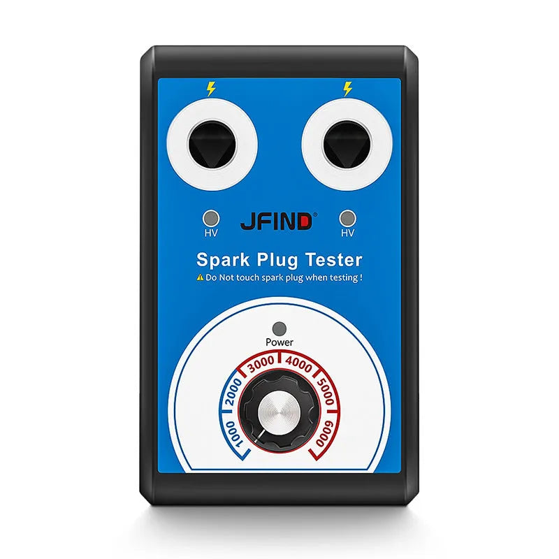 Car ignition system spark plug fault detector with dual connection formats