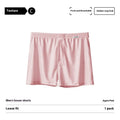 Men's nylon ice silk boxers in carbon crystal black, solid colour, knitted fabric, mid waist