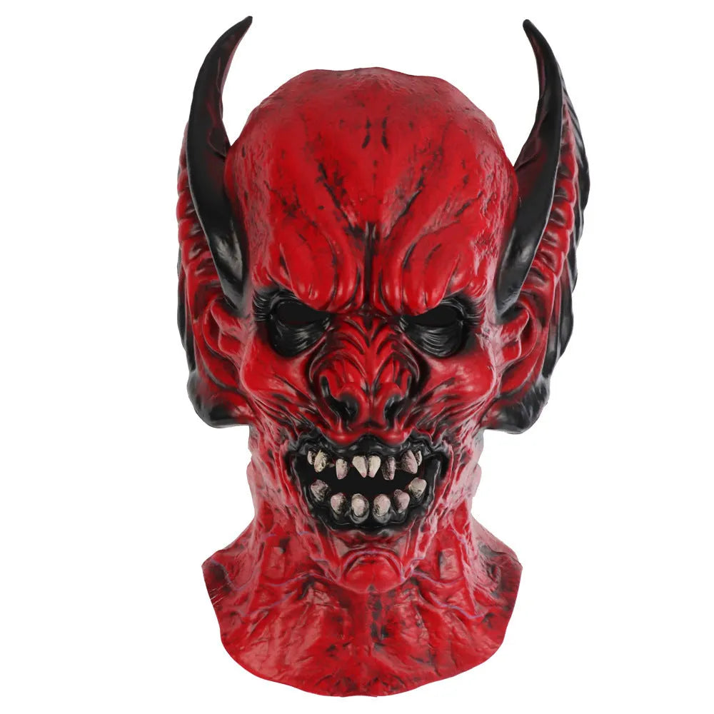 Red bat head cover Halloween mask made from RP foam for adult horror costume dress up