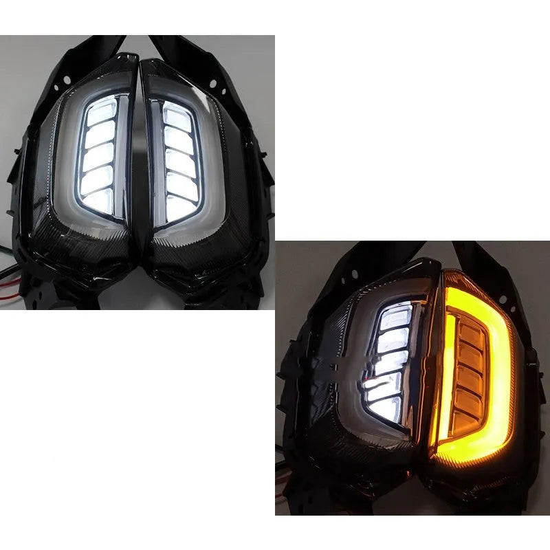 NMAX155 scooter LED turn signal light in blue and yellow colour option