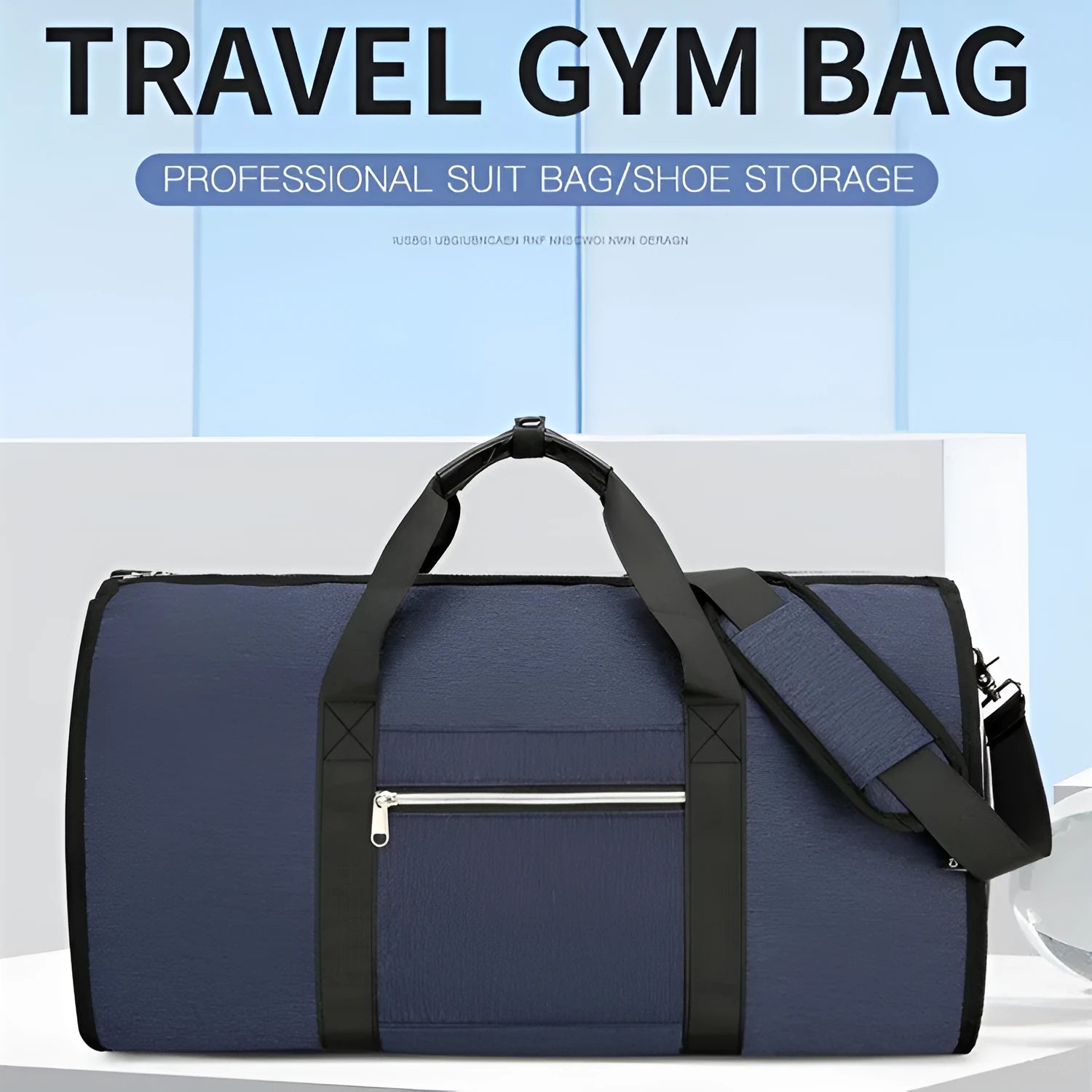 Oxford cloth multipurpose storage bag showing dry wet separation compartments and expansion feature