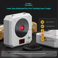 Rechargeable laser target dry fire training system with infrared counting, replaceable target rings, magnetic plate, and Type-C charging cable