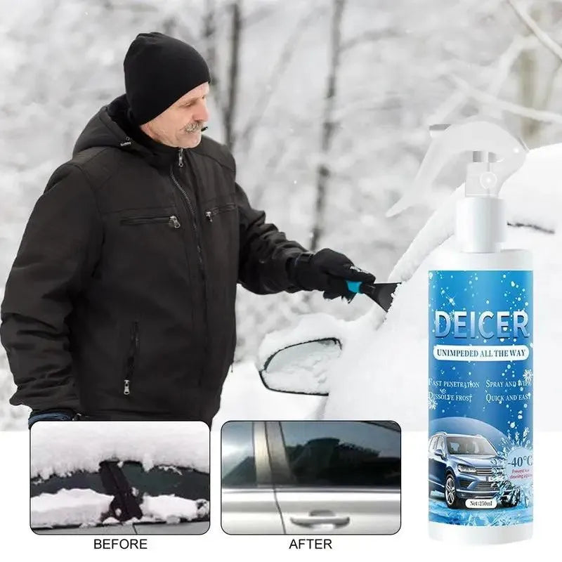 250ml car deicing spray bottle for removing frost from vehicle windows