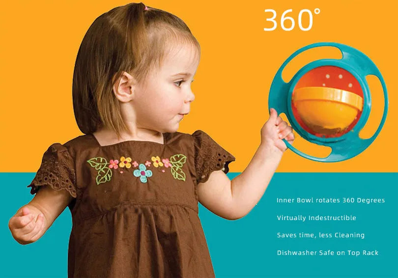 Children's rotating balance bowl in plastic, available in red green blue mint pink for toddlers over 24 months