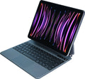 Bluetooth wireless keyboard with magnetic protective cover for iPad Pro and iPad Air tablets in various colours.