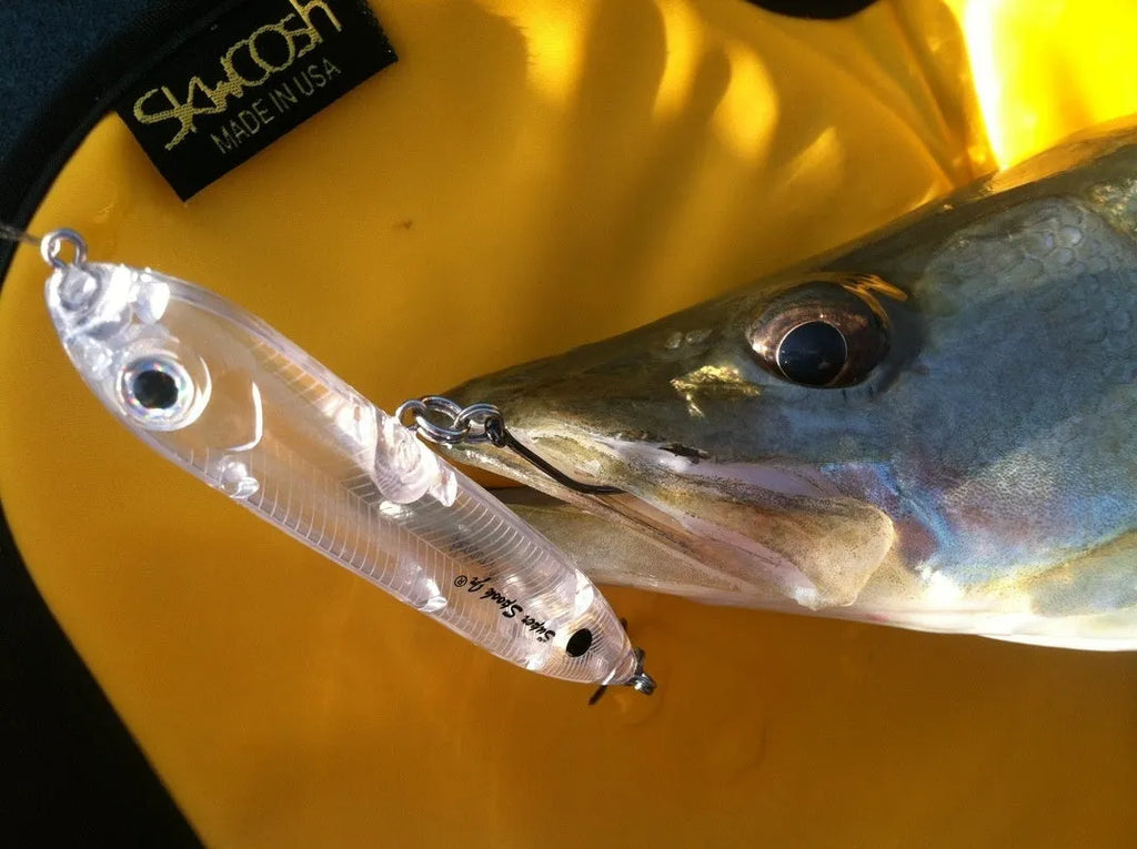 Transparent 9.5cm blank fishing bait body with 7mm eye socket for DIY lure building