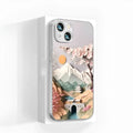 Lichun Mountain Map design magnetic silicone phone case for iPhone with drop protection