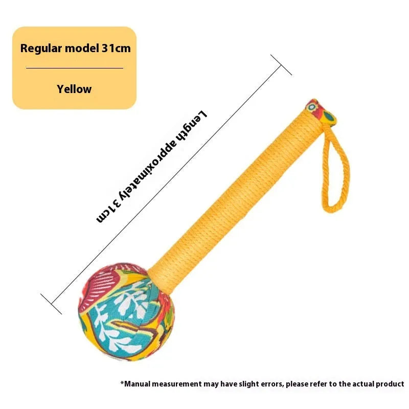 Argy wormwood handheld massage hammer in green colour showing 26cm length measurement