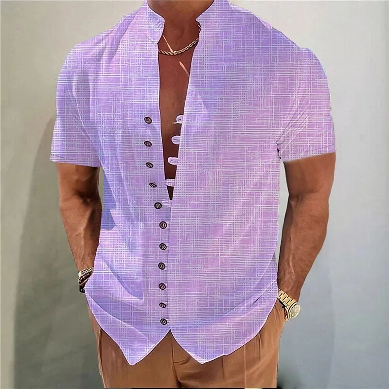 Youth short-sleeve cardigan with geometric 3D floral print in solid colour options