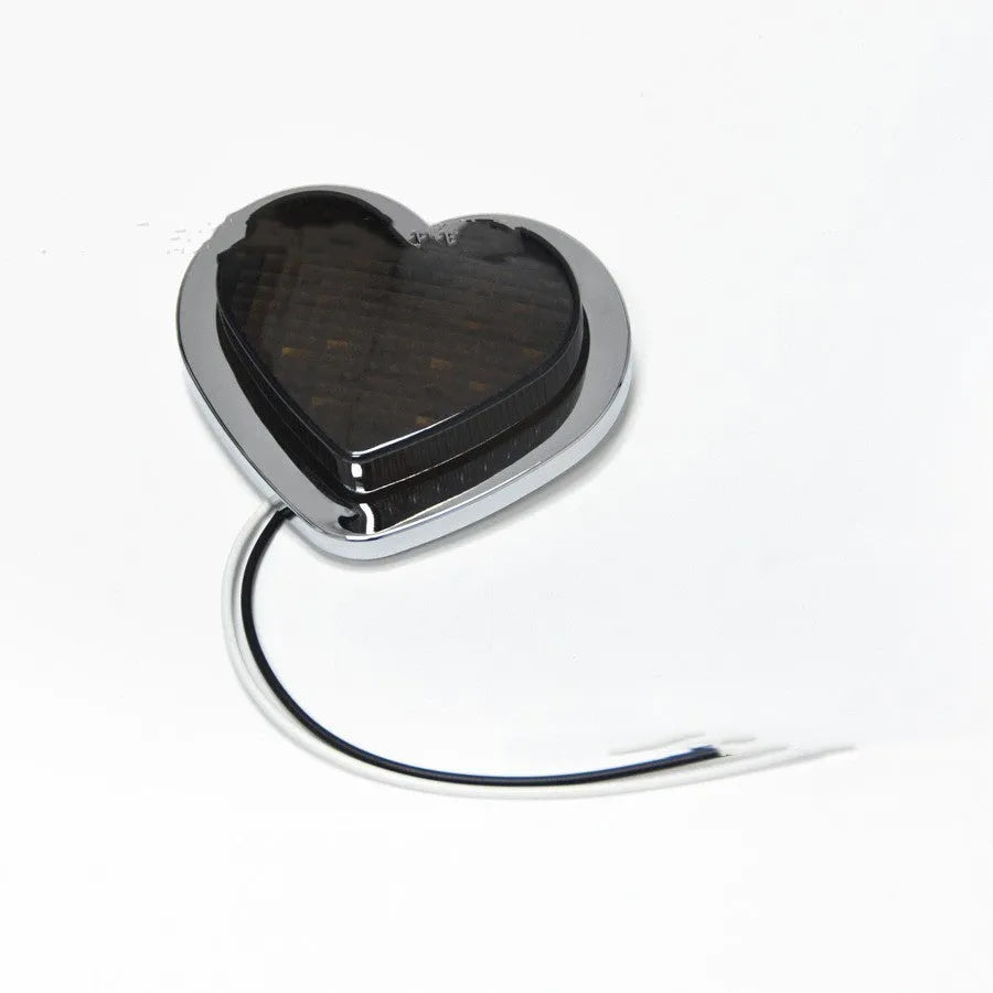 Heart-shaped 12V LED automotive fender sidelight in Japanese style with multiple colour options