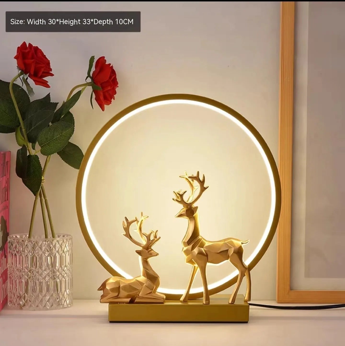Modern bride dowry wedding night light table lamp with remote control on bedside table