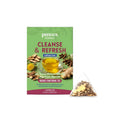 Pack of 15 herbal tea sachets containing burdock root, dandelion root, and ginger for daily wellness