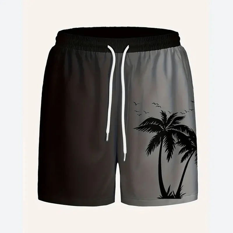 Men's loose fit polyester beach shorts in various colours available in sizes from XS to 5XL