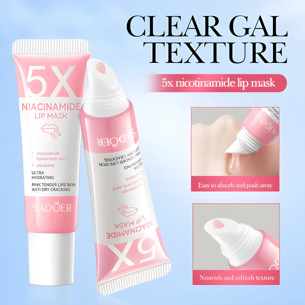 Ceramide nicotinamide lip moisturising mask with vitamin C in 10g packaging