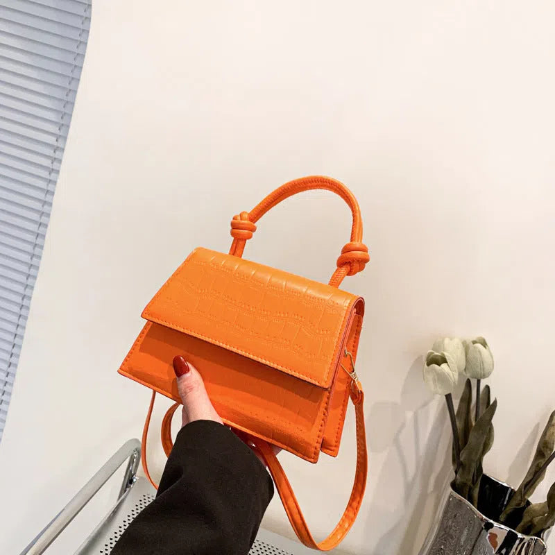PU commuter underarm bag for women, horizontal rectangle, single strap, soft body, available in nine colours.