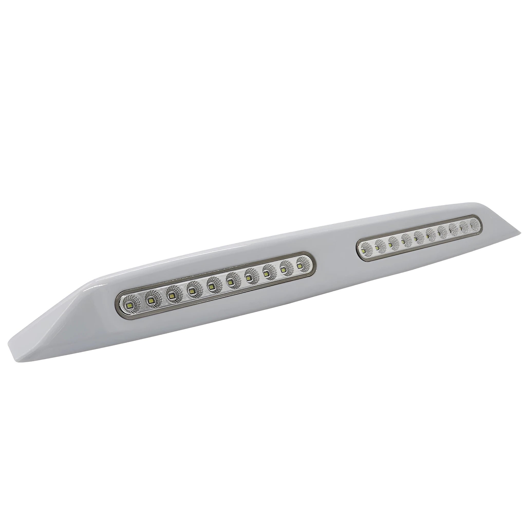 Silver LED porch light for caravan or yacht exterior, 6W 700LM, 12V, 55cm length