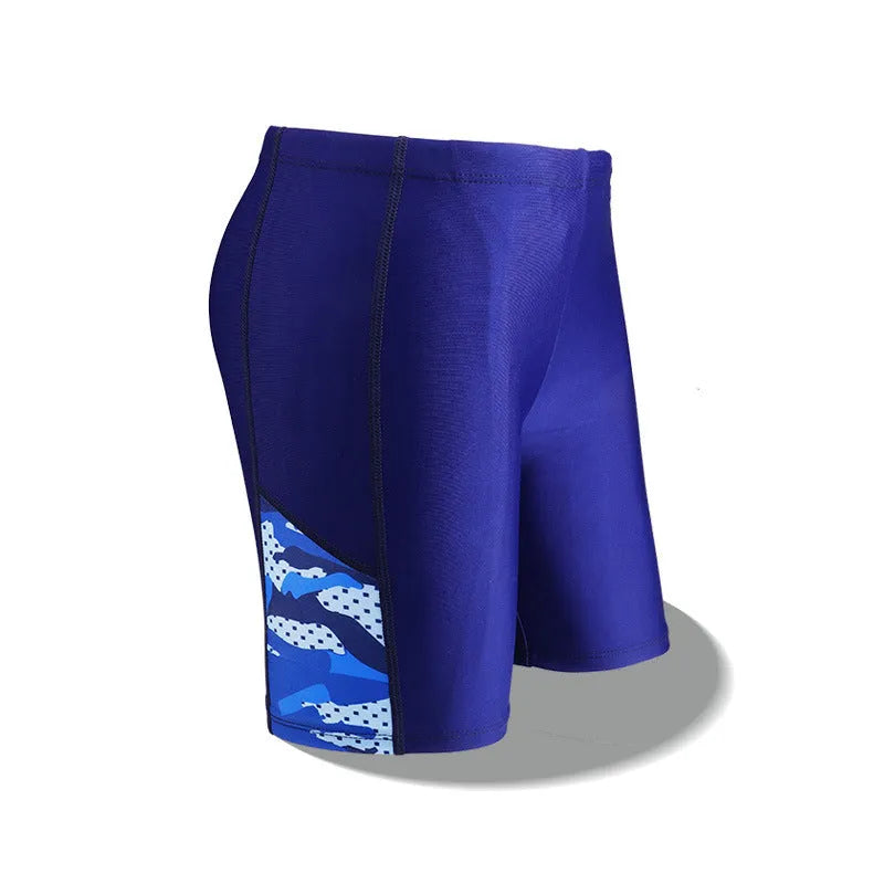 Children's quick-dry polyester swimming trunks for boys in 69213style, high elasticity, sizes L to 5XL