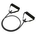Set of five colour-coded TPE resistance bands for an adjustable chest expander: yellow, green, red, blue, and black.