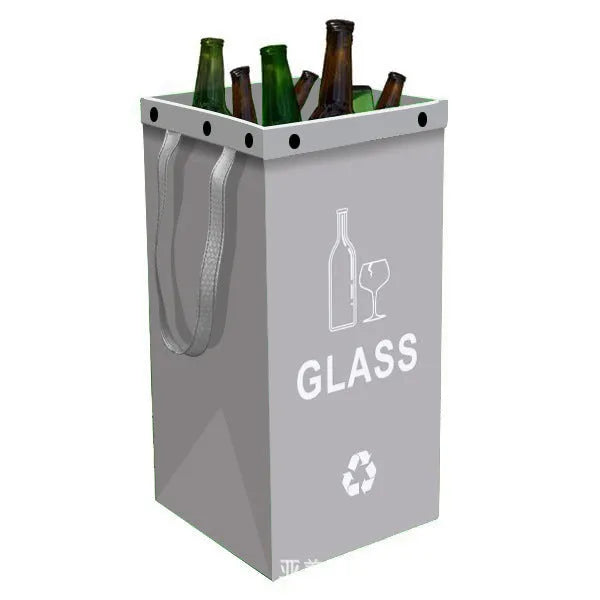 40-litre blue plastic bin bag holder for kitchen waste with visible dimensions