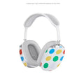 White and grey wave point pattern hard-shell protective case for Apple AirPods Max headphones