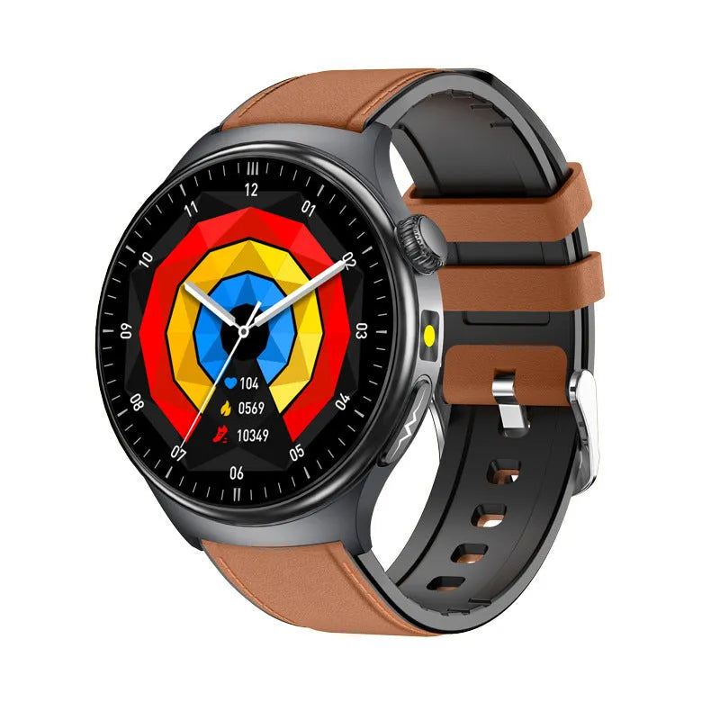 TK27 Bluetooth calling smart bracelet with 1.43-inch display, alloy metal shell, health monitoring sensors, in black colour