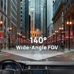 70mai Dash Cam M300 1296P night vision lens 140° wide angle front car dash camera