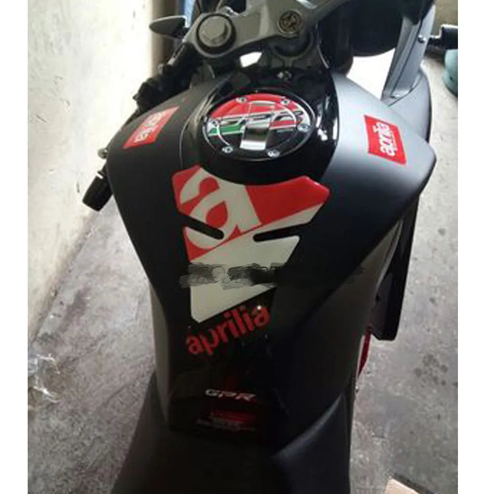 Apulia CR150 motorcycle fuel tank sticker in green colour showing protective film decal on bike tank