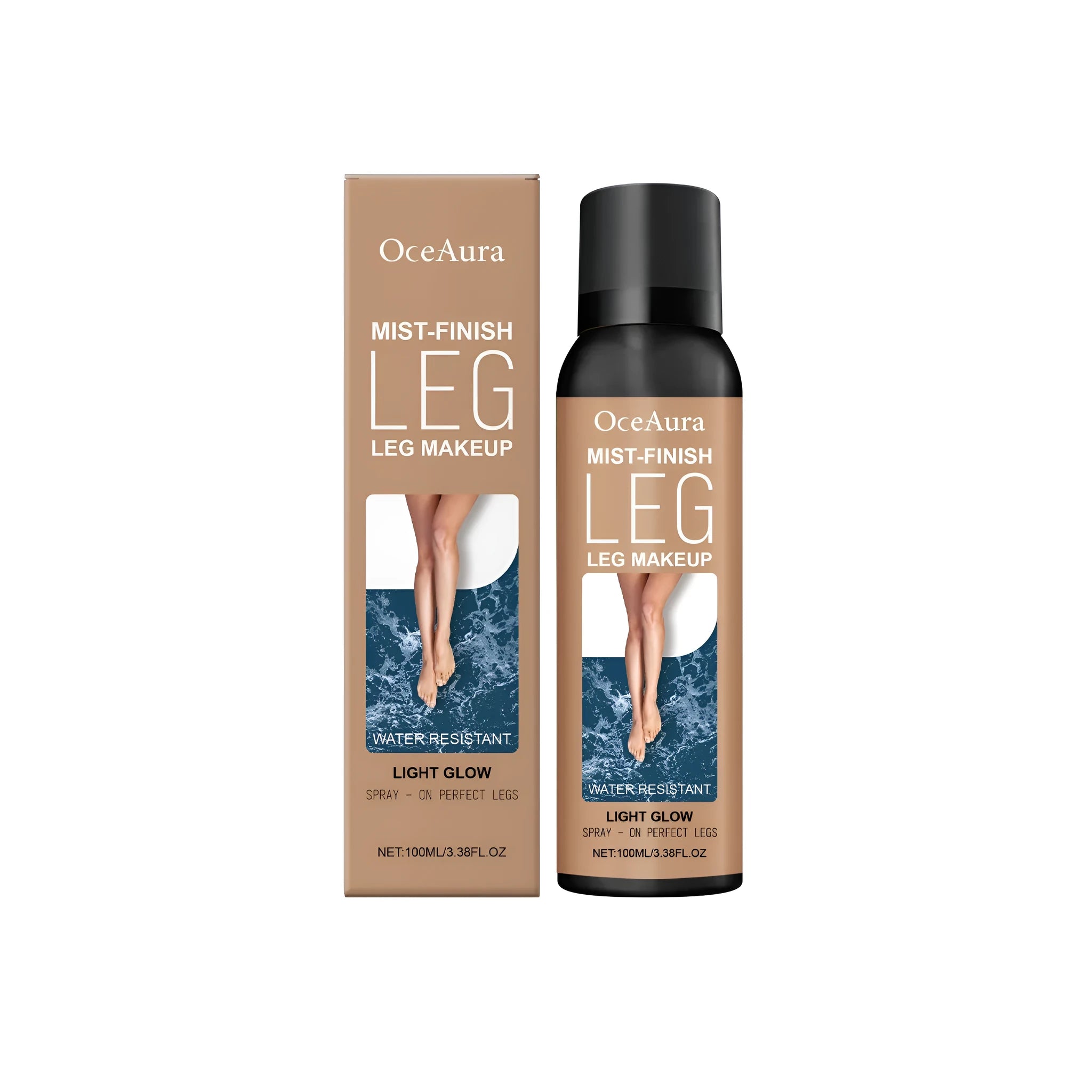 120ml bottle of leg concealer blackening spray with pump nozzle for temporary colour application.