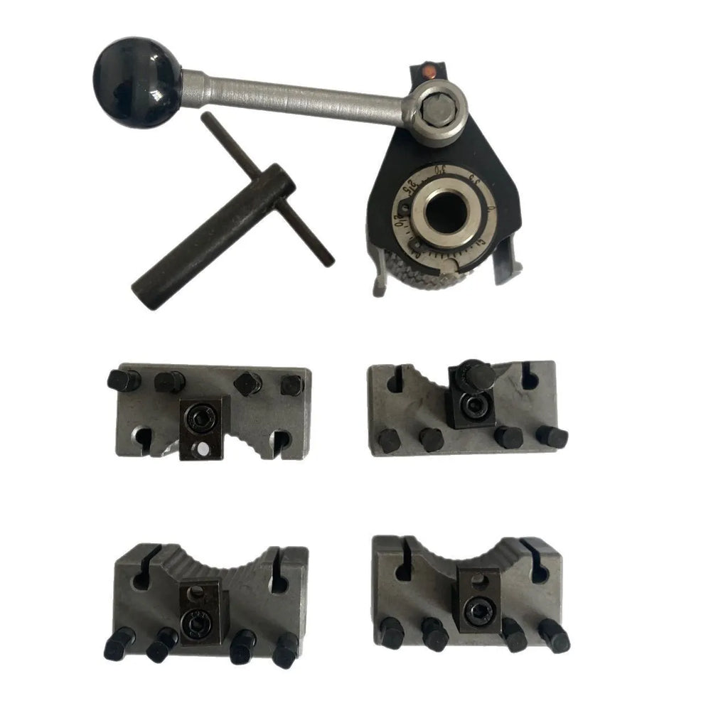 Aa type quick change tool holder for household metal lathe in alloy and iron with extra bed