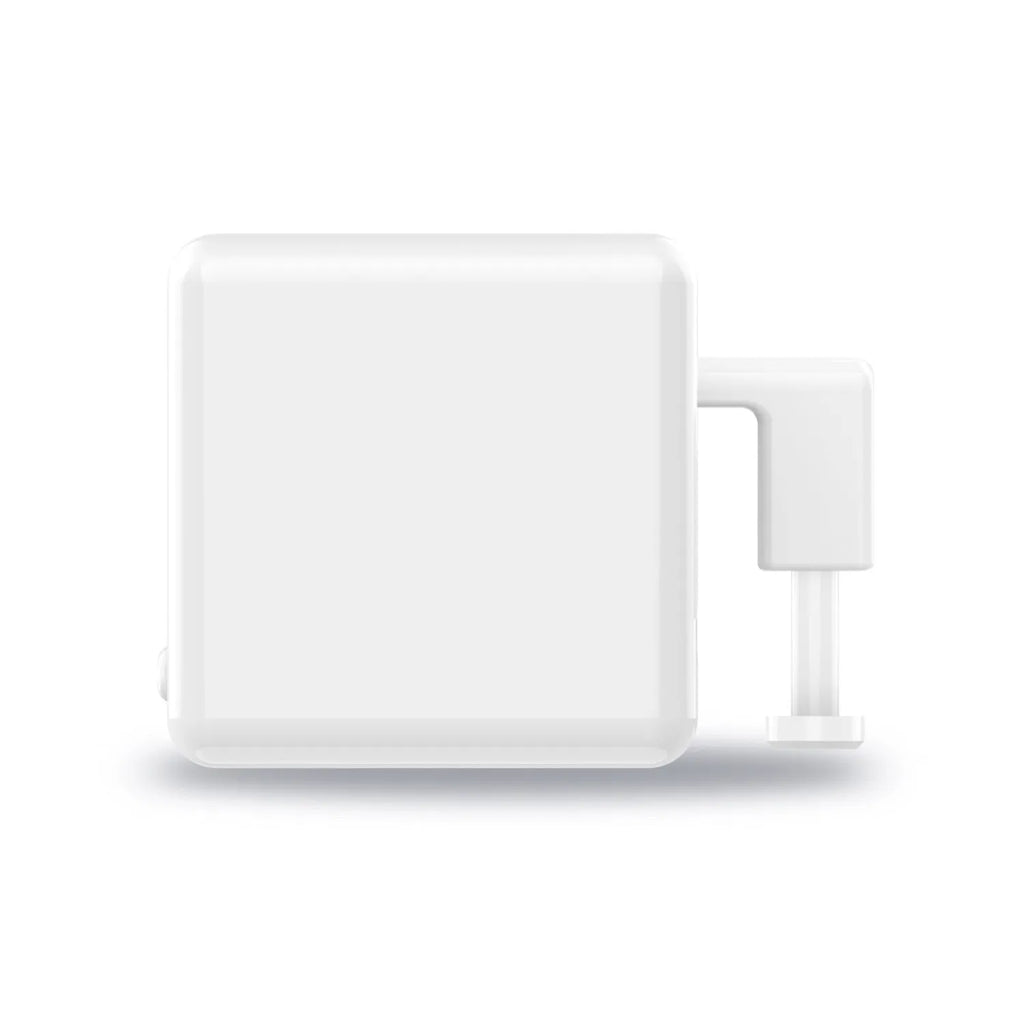 Graffiti smart home Bluetooth finger robot attached to a wall switch, white model