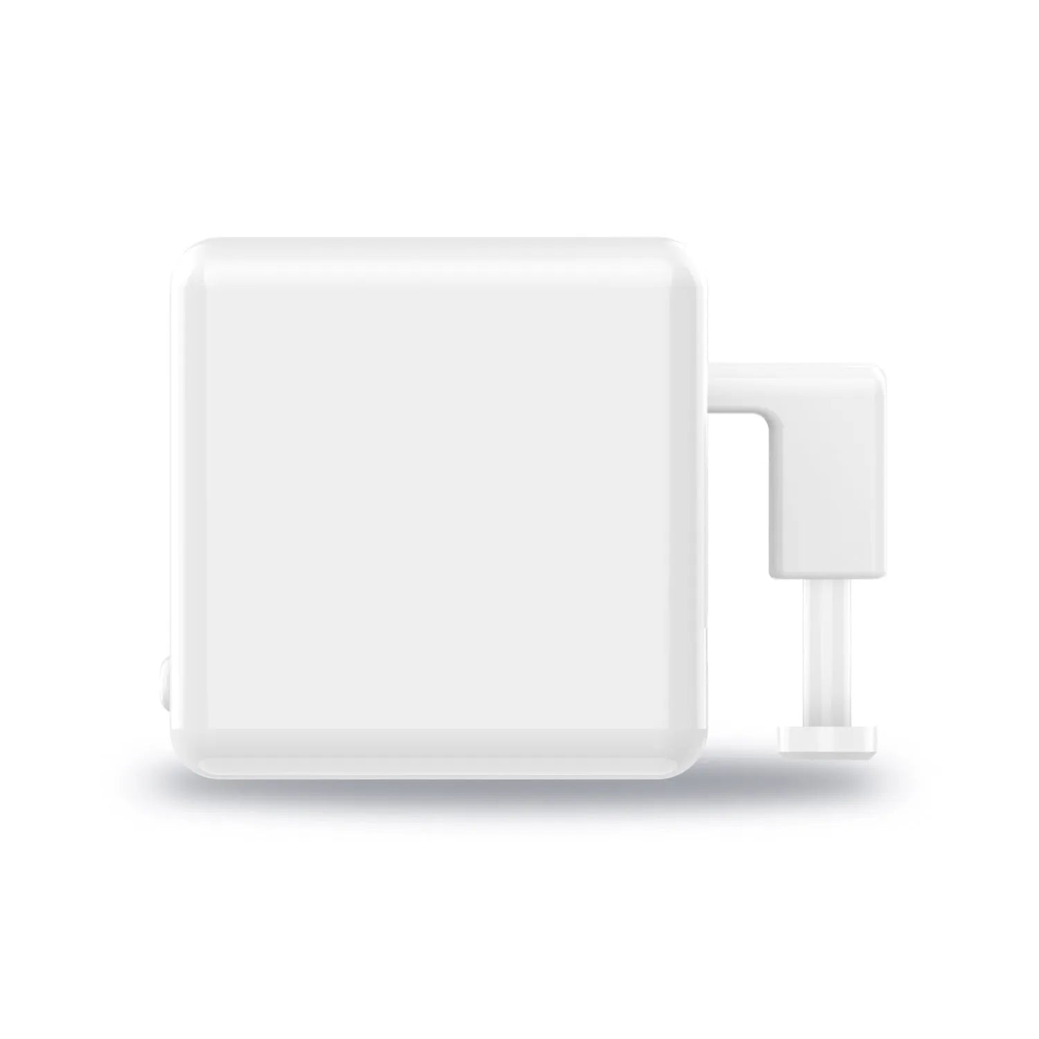 Graffiti smart home Bluetooth finger robot attached to a wall switch, white model