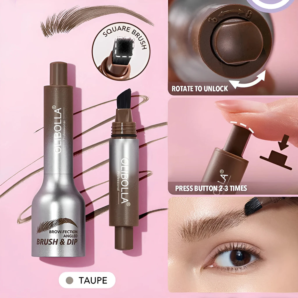 Big brush hairline multi-purpose non-smudge eyebrow pencil in four colour options with standard specification